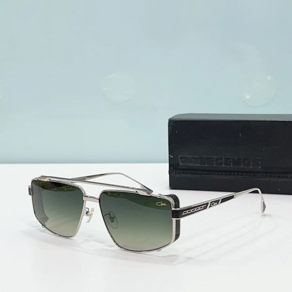 ORIGINALCAZAL MOD7563 Luxury Premium Alloy Frame Gradient Men Sunglasses Trend Classic Vintage Designer Women Couple Eyewear