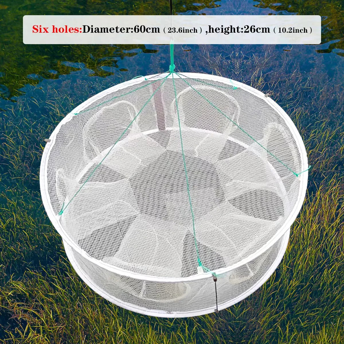 Automatic Folded Fishing Net,Crab Net Fish Net,Casting Cage Crab Net,Foldable Fishing Mesh Trap for,Minnows,Lobster,Crawfish etc