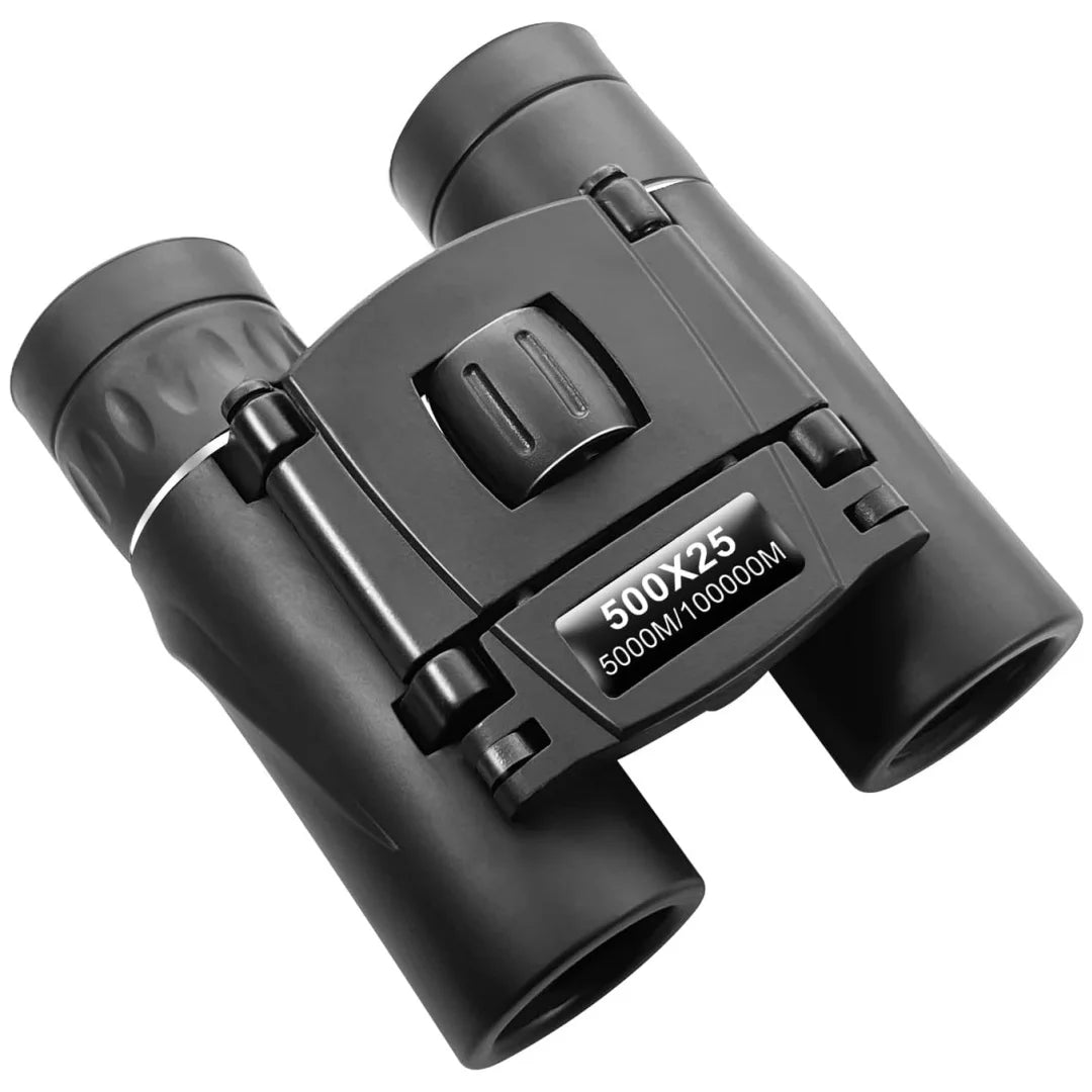 HD Powerful Binoculars, 500x25 5000M Long Range Folding Mini Telescope, for Hunting Sports Outdoor Camping Travel Outdoor Gifts