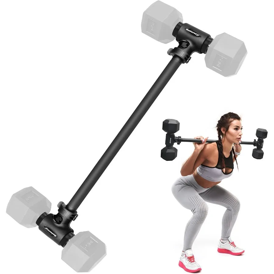 Dumbbell Converter Convert Dumbbells to Barbell Dumbbell Barbell Converter Bar Balency Barbell Bar for Home Gym Workout Adjusta