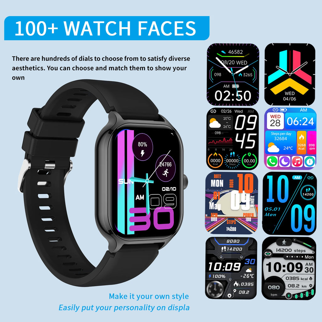 Hot Smart watch, wireless calls/wireless music, message reminders, multiple sports modes
