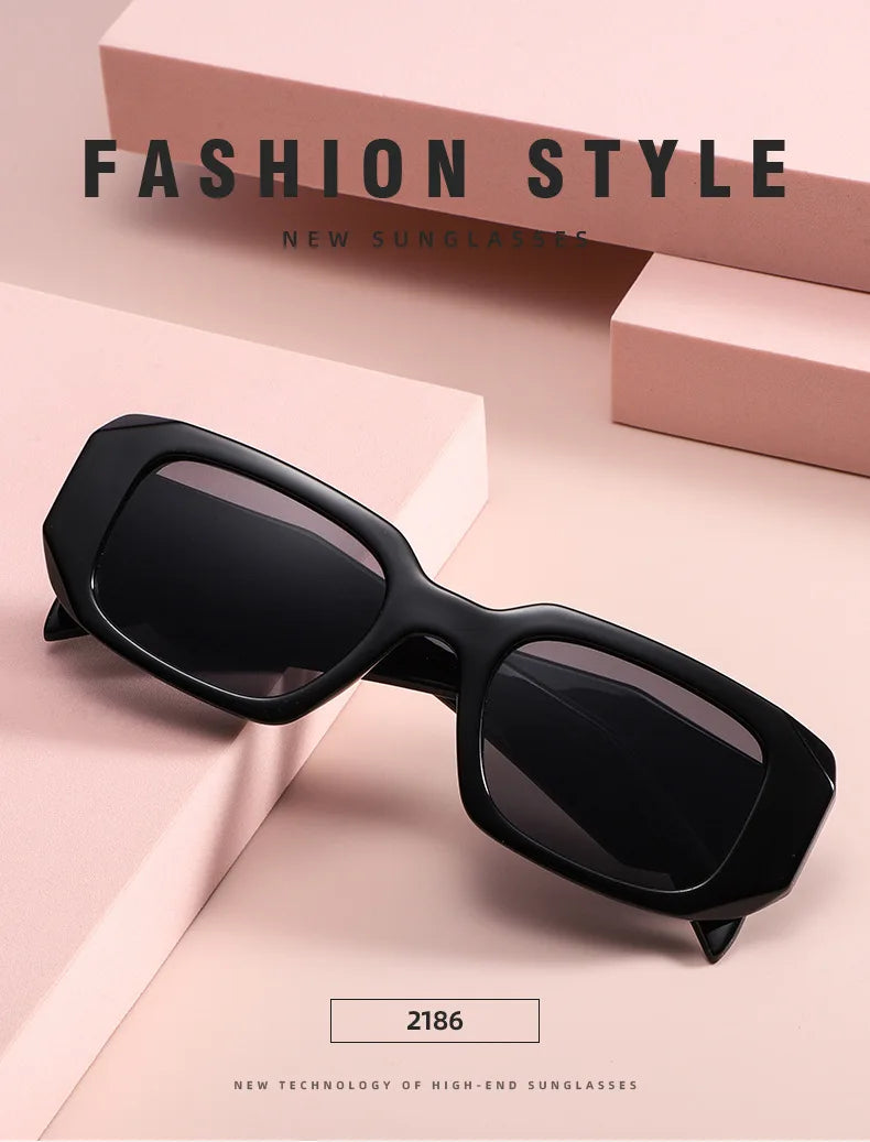 2024 New Sunglasses for Men Women Trendy Sun Glasses Goggle Man Brand Designer Square Glasses Shades Female Eyewear Oculos
