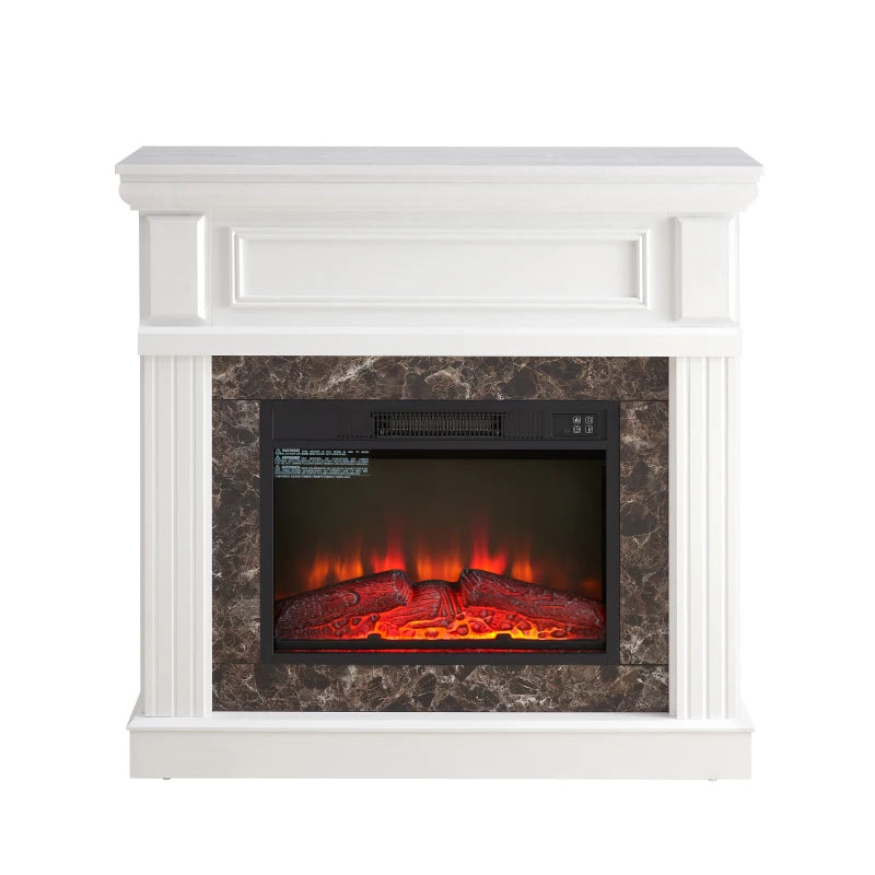 Only Mantel (NOT INCLUDED 23 FIREPLACE) -White,41.34W*14D*40H