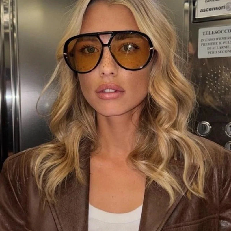 Women Brand Designer Luxury Sun Glasses Sex Vintage Oversized Sunglasses Female Black Fashion Oculos De Sol #300864