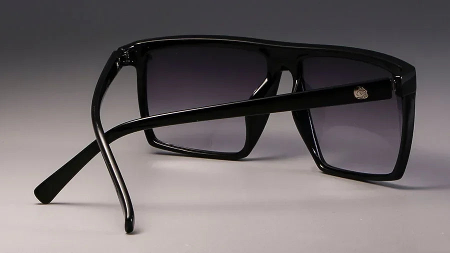 Women 2023 Spectacle Big Frame High Quality SunGlasses Vintage Designer Sun Glasses Men's Sunglasses Purple Square Gafas De Sol