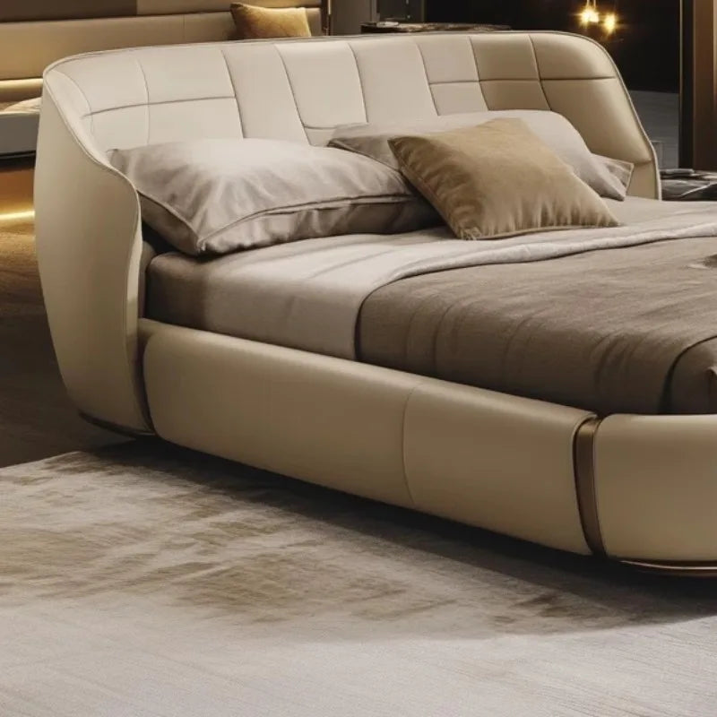Trendy Wedding Bed Frame Superior Quality European Comfort Stylish Design Luxe Bedroom Camas De Dormitorio Lit Home Decoration