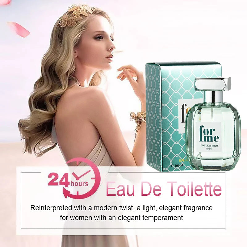1pc Women's Long-Lasting Floral & Woody Perfume - Natural Plant Extract, Formaldehyde-Free, 3.4.0fl.oz Luxury Eau de Parfum