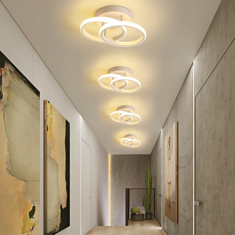 Acrylic Ceiling Fixture Led Light Nordic Indoor Surface Mounted Round Square Drop Corridor  for Home Ceiling Lamp