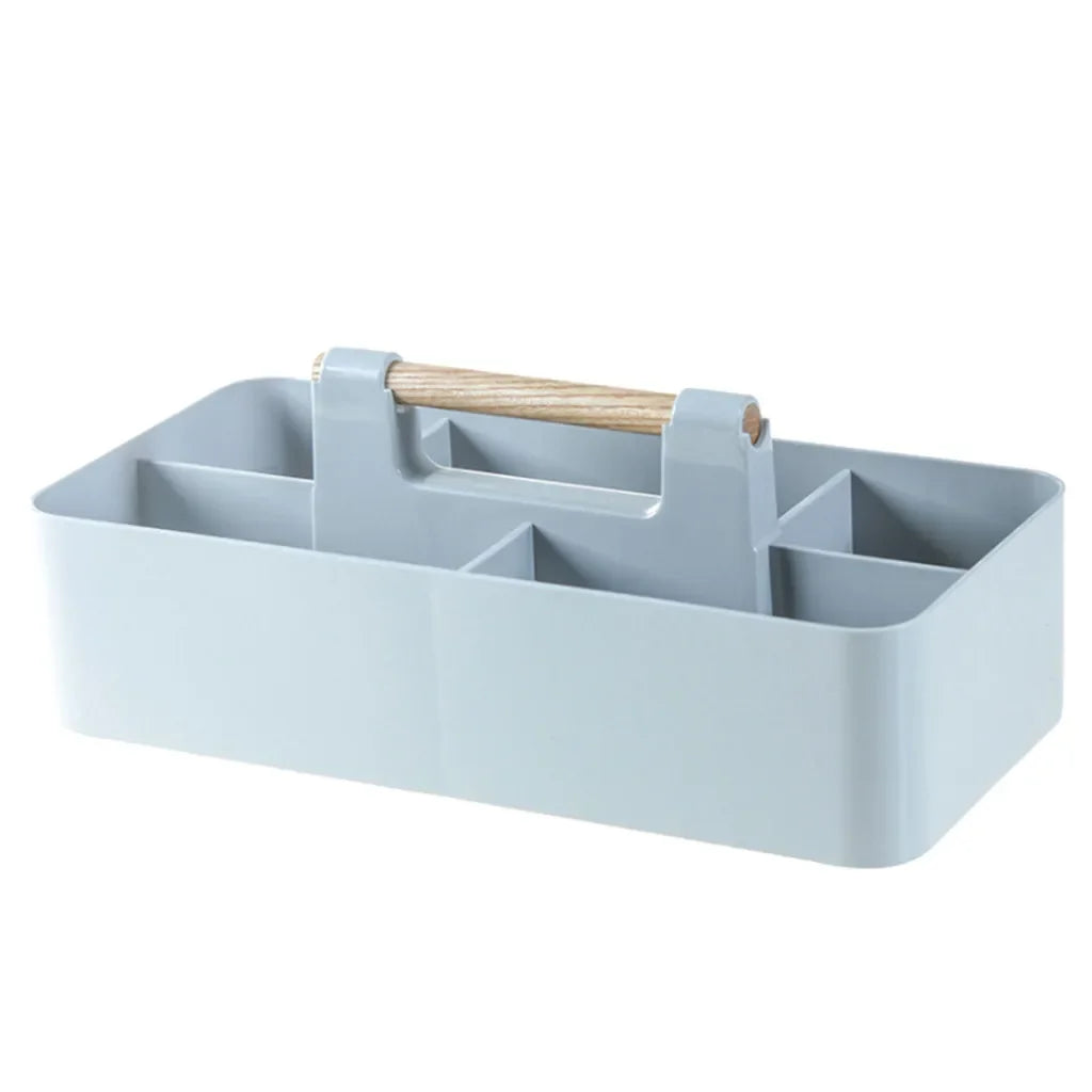 Desk Organizer, Desk Storage Box, Cosmetics Stationery Finishing Box, Multi-functional Detachable Compartment