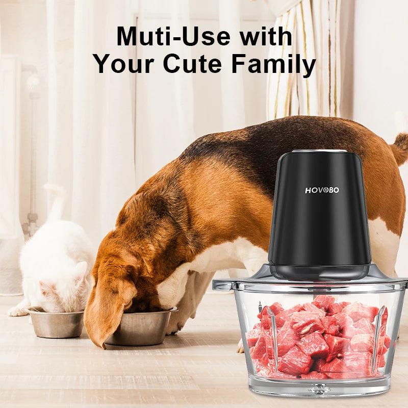 Food Processor Electric Meat Grinder 500W Food Chopper 2 Speed for Vegetable Kitchen Cutter Medium Super Chopping Grinding