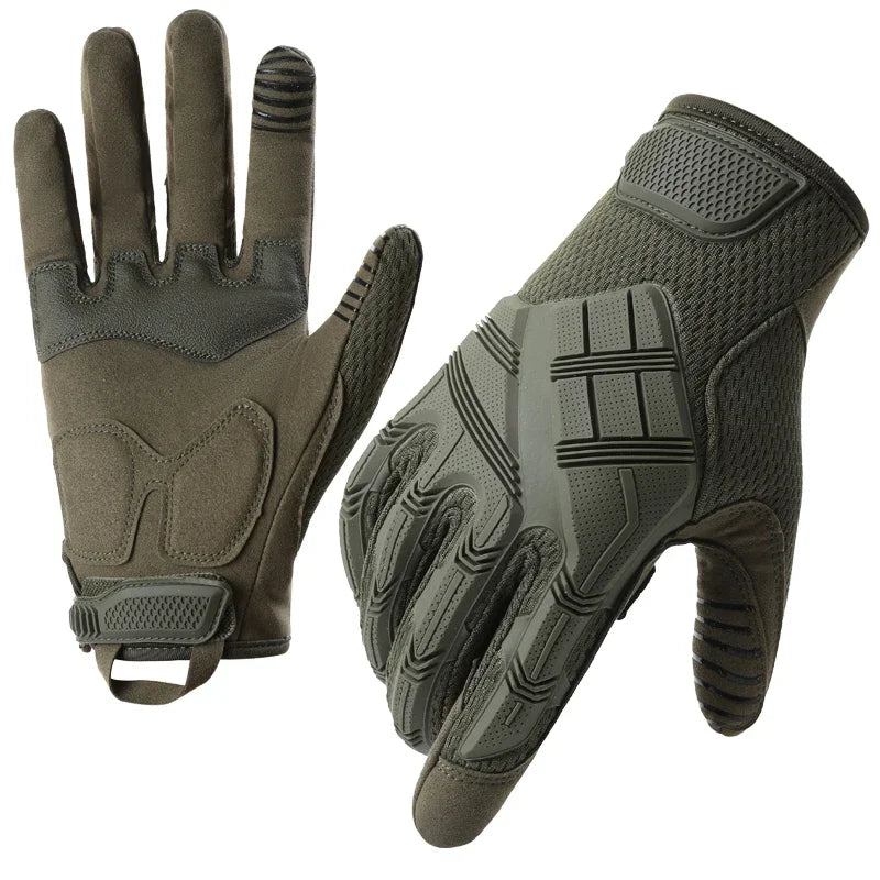 Tactical Gloves for Men,Touchscreen Motorcycle Gloves with Soft Shell&Palm Pad for Cycling Hunting Camping Climbing