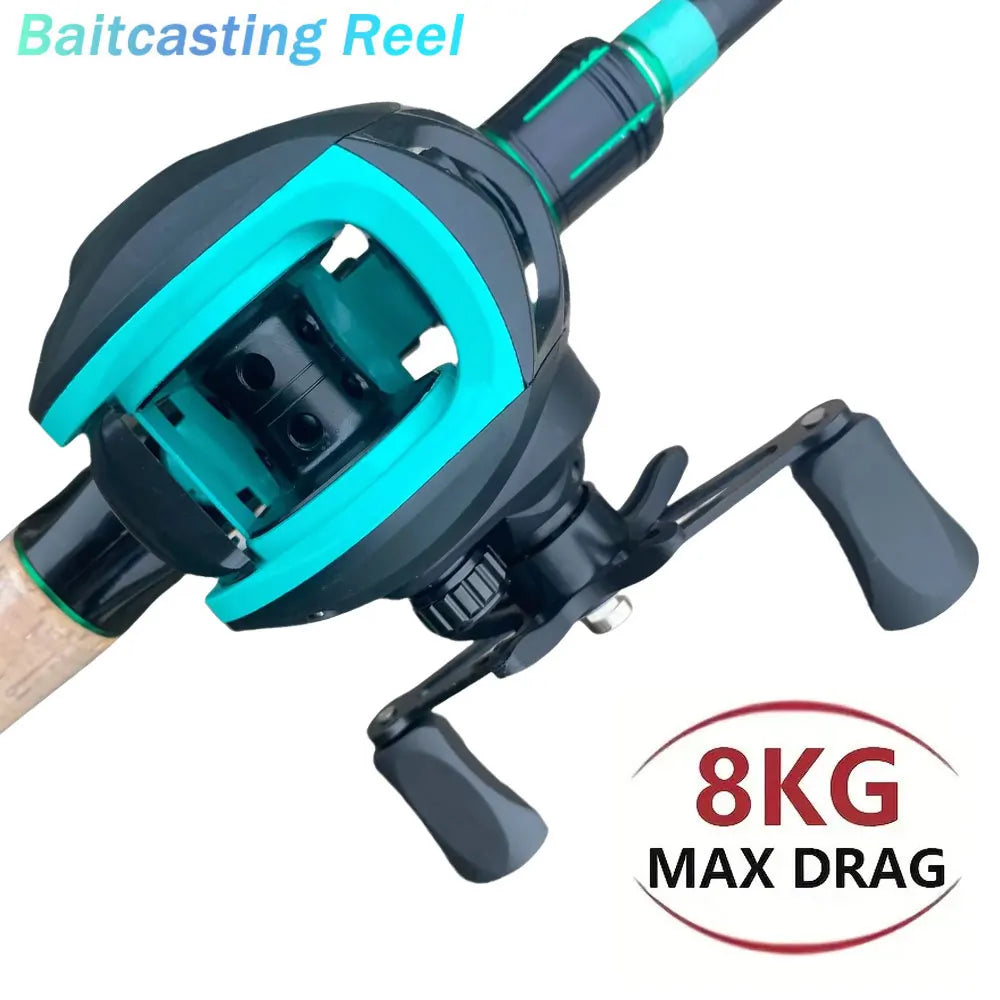 Fishing Rod Reels Combo 4/5Sections ML Action 3.5g-14g Ultralight Trave Rod With Baitcasting Reel Kit Carp Fishing Pesca1.8/2.1m