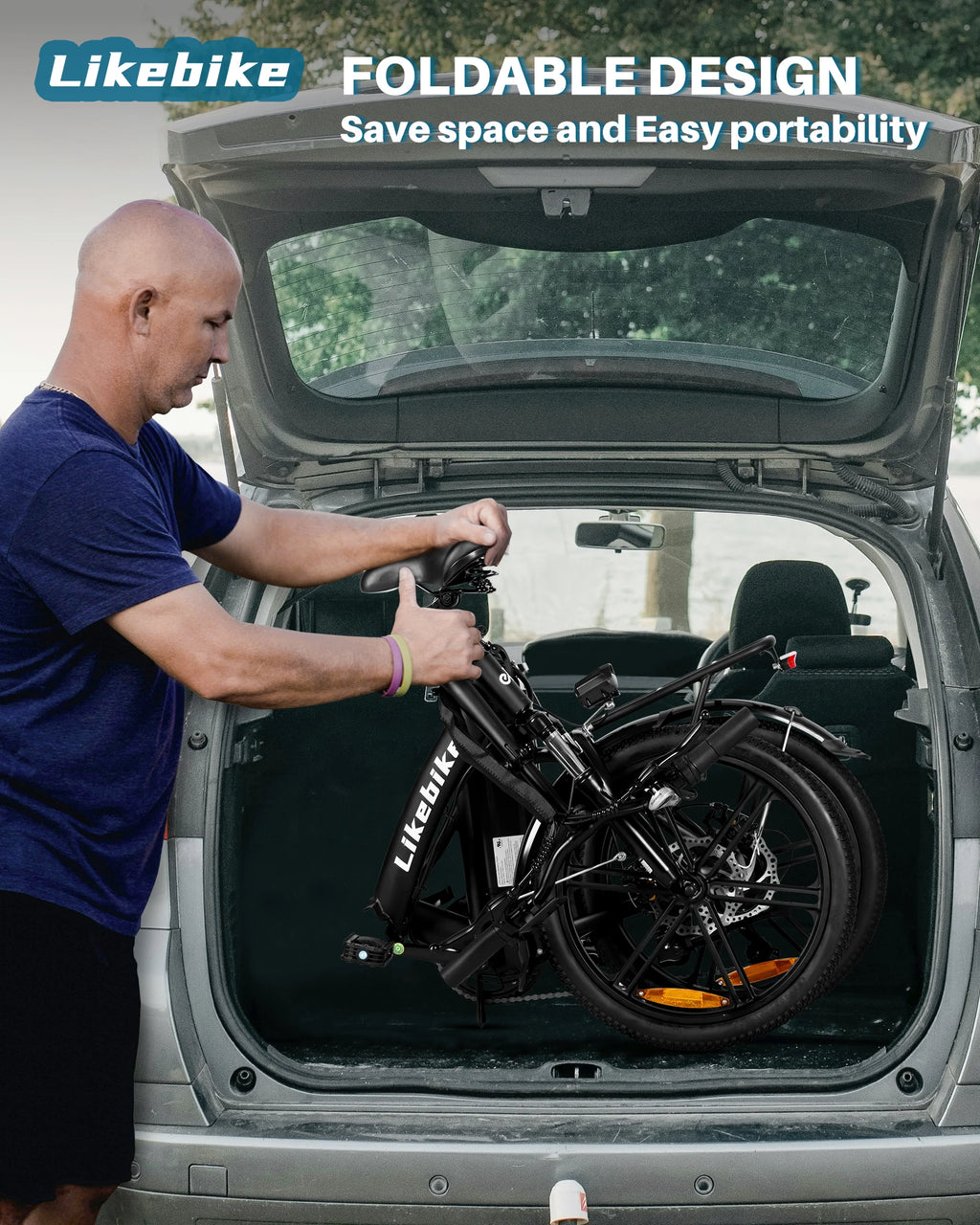 Folding Electric Bike Adults 36V Removable Lithium Battery 540W Peak Motor Electric Bicycle 20 Inch Tires Urban Commuter E-bike