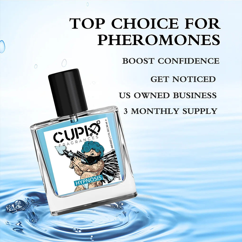 CUPID Fragrance 50ML Men's 2 in 1 Cologne Luxurious Scent for the Modern Gentleman Comes with 2*5ML Portable Perfumes