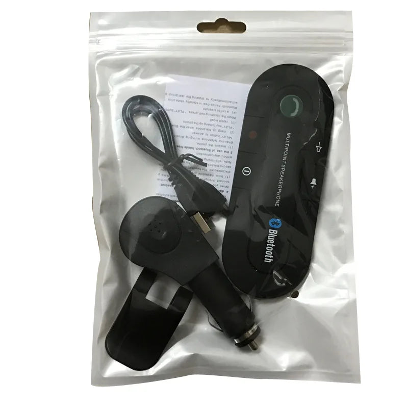 Wireless Bluetooth Speakerphone V4.1 Car Kit Handsfree Music Receiver Auto AUX Audio MP3 Music Receiver Universal Streaming