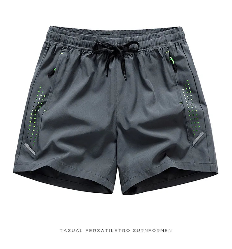 Quick Dry Shorts for Men 5 Inch Training Shorts Men Workout Clothes Drawstring Running Shorts Fitness Gym Pants Breathable Hole