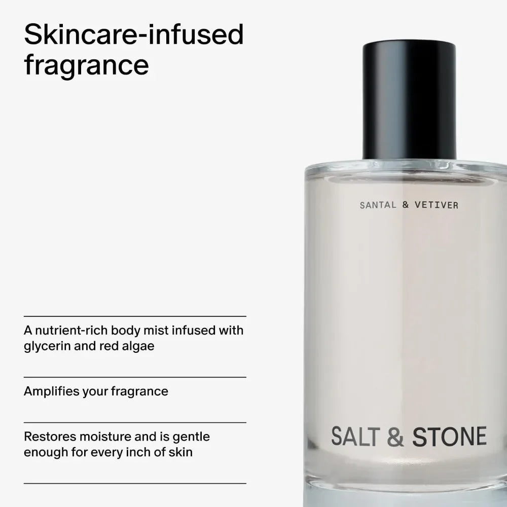 Salt & Stone Body Mist Perfume Fragrance  3.4 fl oz Perfume High Quality Brand Perfume For Men For Women Holiday Gifts