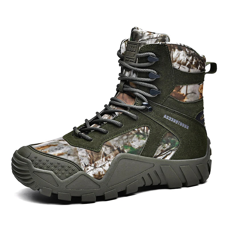 Men's waterproof hiking boots, lightweight outdoor work boots, stylish and durable hiking boots