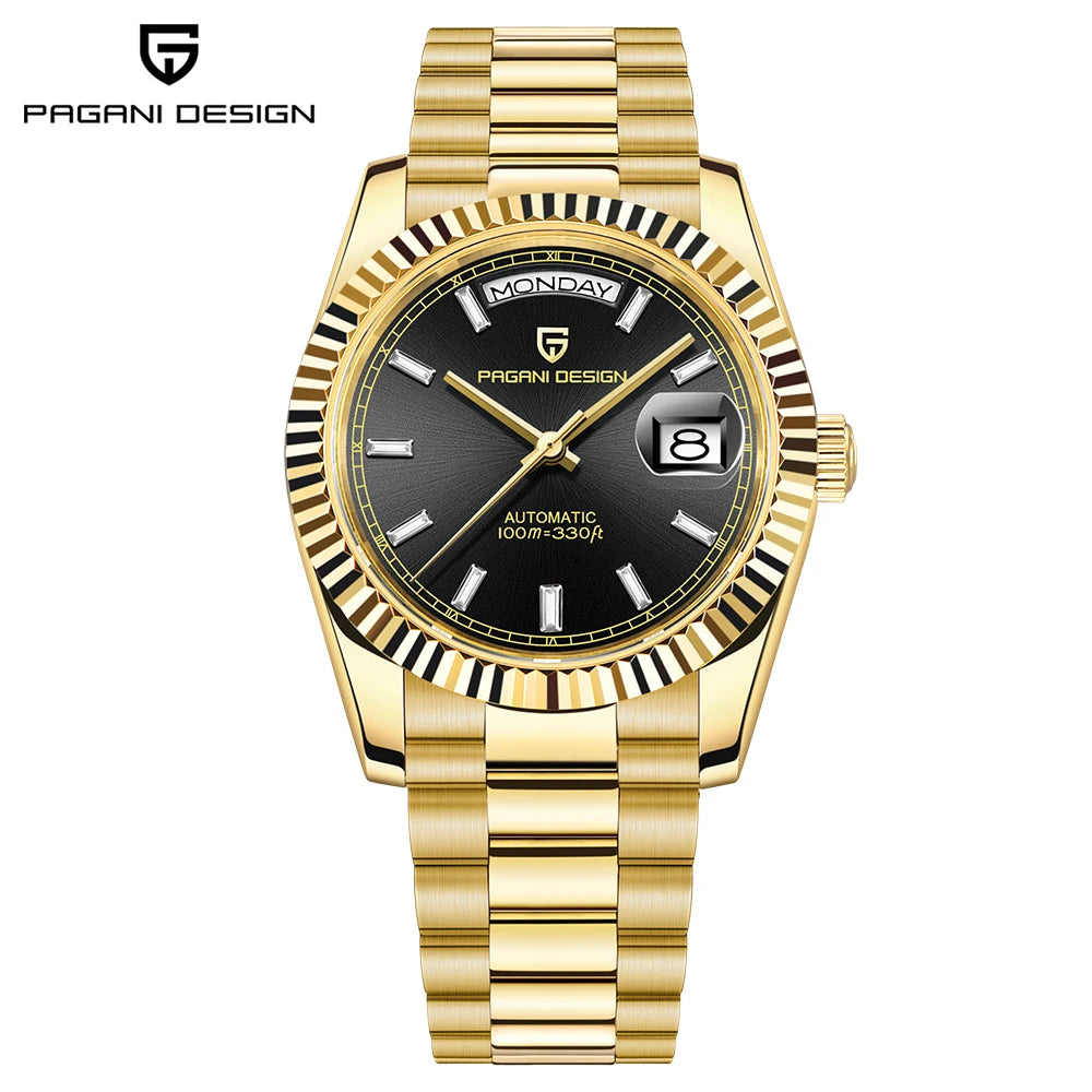 PAGANI DESIGN 2025 DD40 Men's Watches Luxury Automatic Watch Men AR Sapphire Glass Mechanical Wristwatch Men 10Bar Japan NH36A