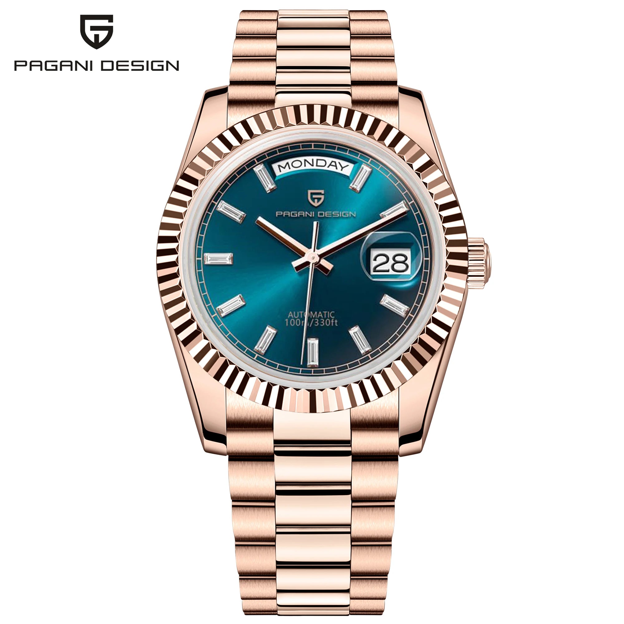 PAGANI DESIGN DD36 Gold Green V2 Men's Mechanical Watches Luxury Automatic Watch For Men 2024 New AR Sapphire glass Wrist watch