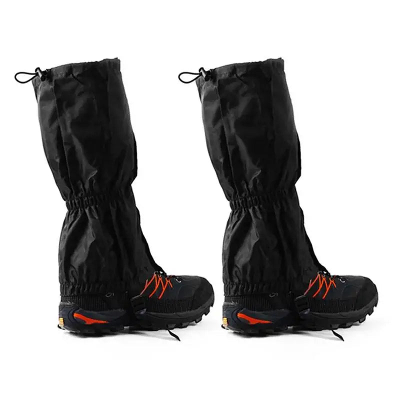1Pair Snow Gaiters Outdoor Ski Legging Gaiters Wear Breathable Shoes Covers Adjustable Elastic Band Hiking Waterproof Gaiters