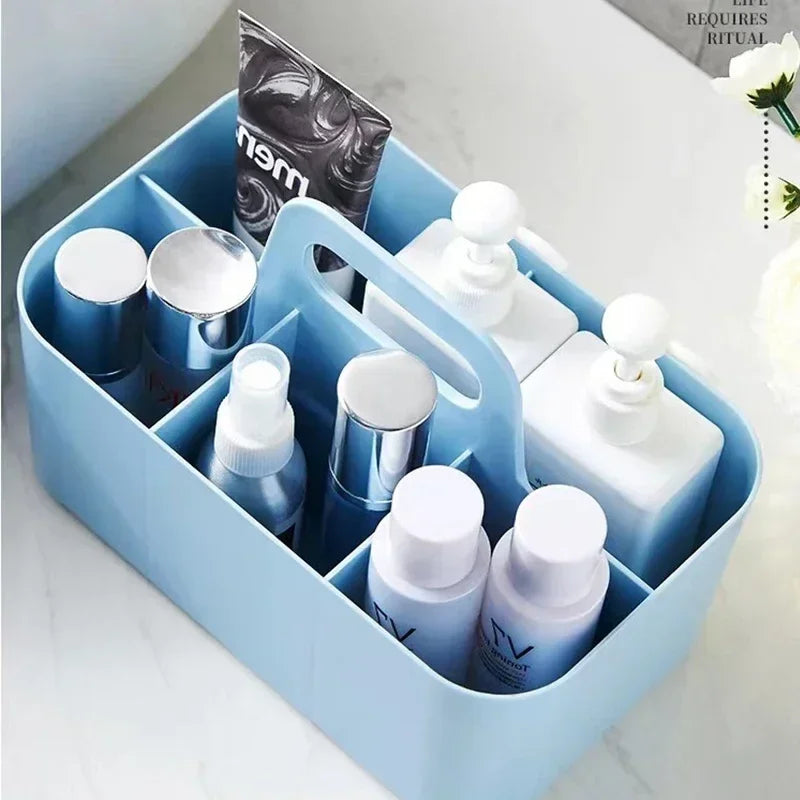Cosmetics storage box Large capacity household dust dresser Skin care product rack Cosmetic case Desktop finishing box