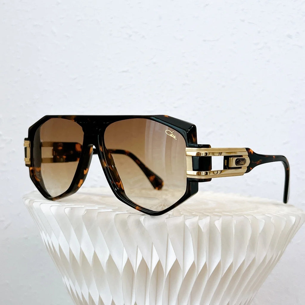 ORIGINALCAZAL MOD1633 UV400 Polarized Driving Anti-Glare Men Sunglasses Transparent White Acetate Frame Women Couple Eyewear