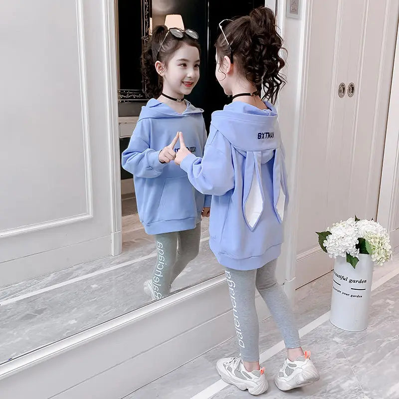 Girls Clothes Set Spring Autumn Jacket + Trousers Pants 2 PCS Children Clothing for Girl Teen Kids Girls Clothes 8 10 11 12 Year