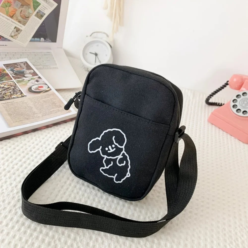 Black White Khaki Crossbody Bags High Quality Oxford Cloth Minimalists Tote Bag Long Shoulder Strap Travel Storage Men Women