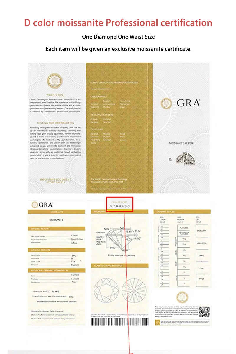 925 Sterling Silver 18K Gold Full Sky Star Necklace with Moissanite, a fashionable gift for mom, suitable for birthdays, wedding