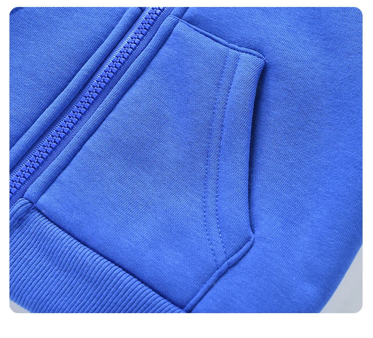 Unisex Winter Fleece Hoodies for Boys Sweatshirt Casual Thicken Warm Kids Zipper Coat Tops 8 9 10 12 Years Girls Clothes Cotumes