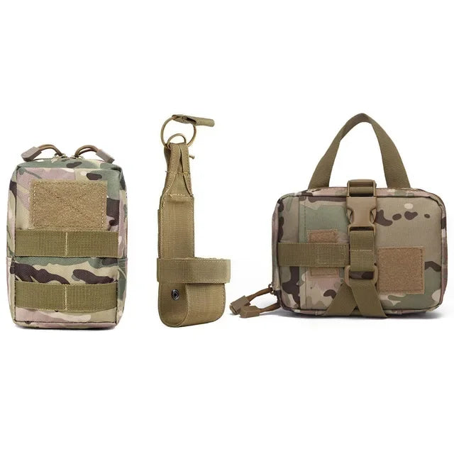 Tactical Dog Harness Bag Set Durable Pet Pocket Food and Water Carrier For Dogs Outdoor