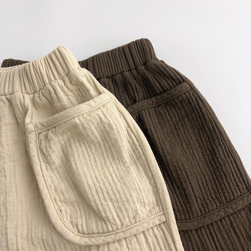 Summer Children's Casual Pants Cotton Hemp Pants Korean Baby Boy and Girls Cargo Pants Kids Clothes