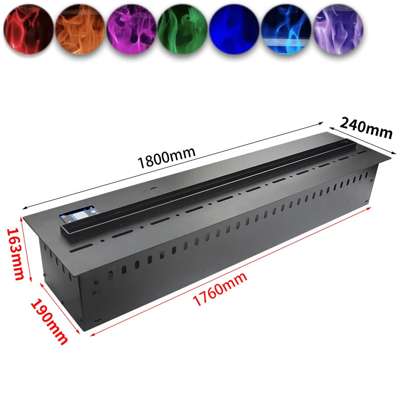 3D Atomized Fireplace With Colorful Steam Flame Ecological Decorative Customized Mist Indoor Electric Water Vapor Fireplace