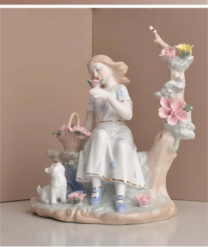 Modern minimalist European home decor character decorations living room wine cabinet decorations ceramic handicraftsjavascript: