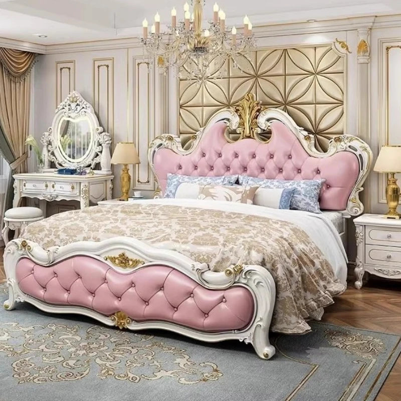 European Safe Bed Frame Bedroom Modern Design Space Saving Bed Girls Safe Mobile Princess Nordic Wooden Beliche Hotel Furniture
