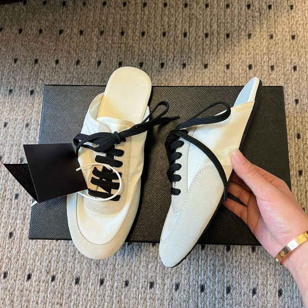 2025 Newest Spring Casual Tennis Shoes For Woman Suede Round-toe Lace-Up Sneakers Shoes Mix Colors Athletic Shoes Bota Feminina