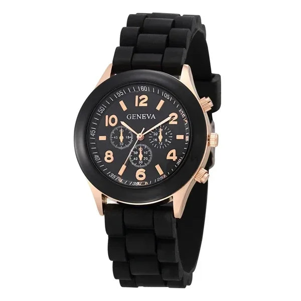 Women Watches 2025 New Fashion Luxury Brand Women's Watch Silicone Strap Quartz Wrist Watch For Female Relogio Feminino Zegarki