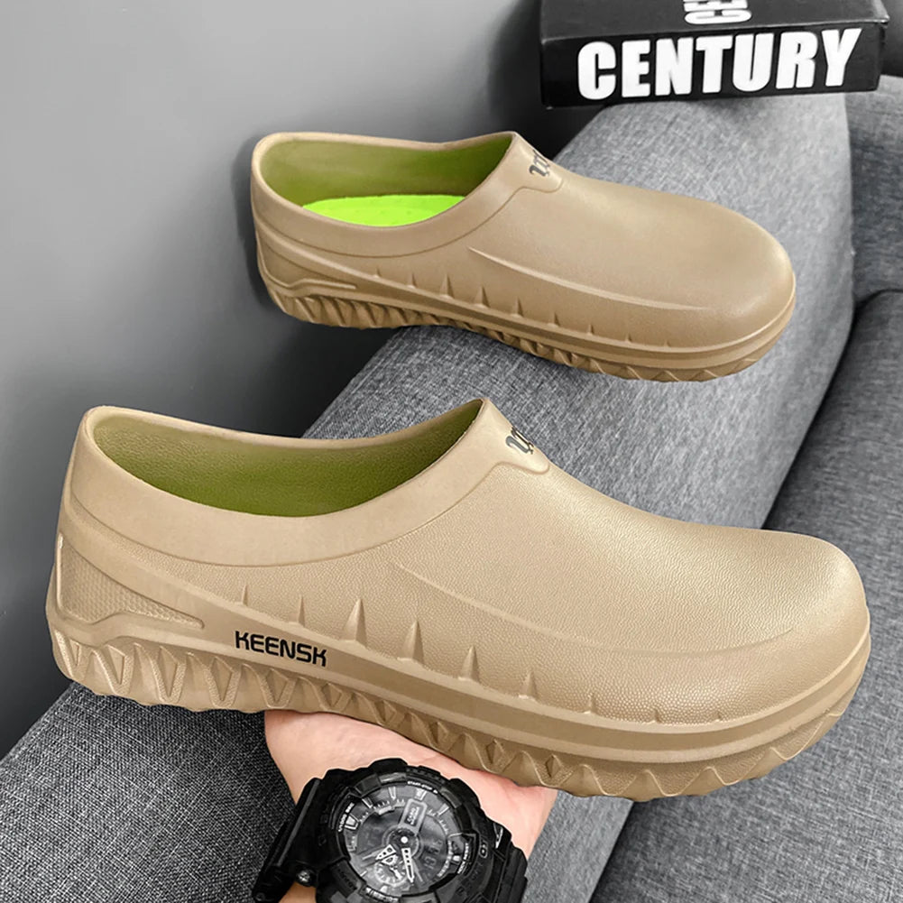 EVA Chef Shoes Lightweight Work Shoes Breathable Outdoor Safety Shoes Non-slip Comfortable Walking Shoes Waterproof for Men