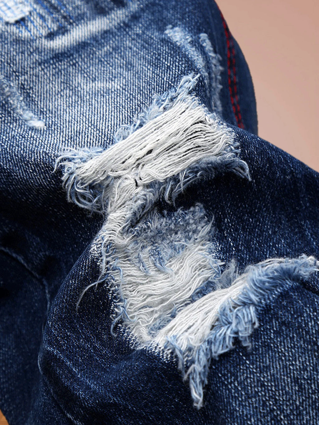 American high street fashion jeans with old holes