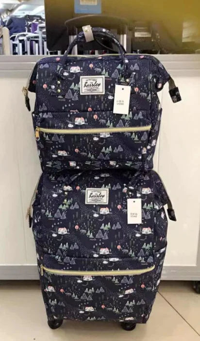2020 carry on hand luggage Travel Luggage bag sets women rolling luggage bag women travel Trolley Bags wheels wheeled backpack