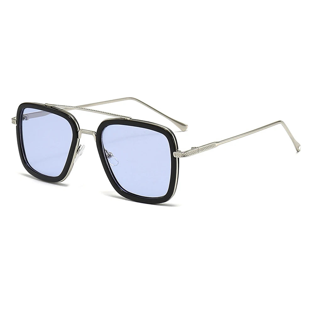 Brand Design Tony Stark Square Sunglasses For Men Women Fashion Vintage Classic Beach Car Driving UV400 Sun Glasses Eyewear 2025