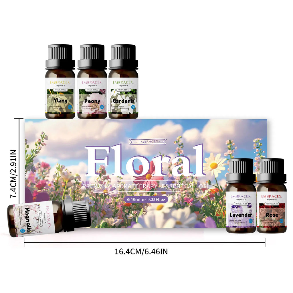 6PCS 10ML Floral perfume perfume for woman original long lastin-Rose Ylang Lavender Magnolia Gardenia Peony-import perfume