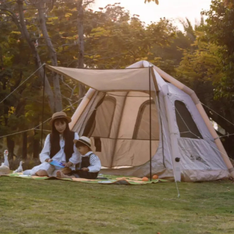 Thickened Rainproof Park Tents Foldable Quick Automatic Opening Tents Relaxing Multifunctional Large Space Camping Supplies