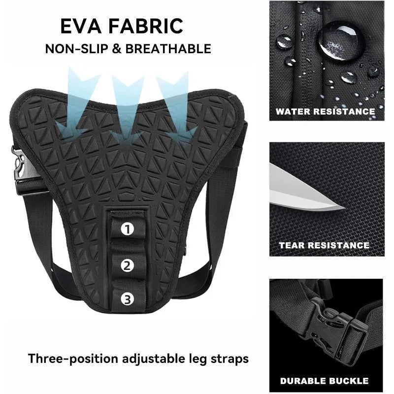 Motorcycle Leg Bag for Men Women Drop Leg Bags Tactical Thigh Bag Outdoor Fanny Pack Leg Harness Bag for Hiking Bicycling