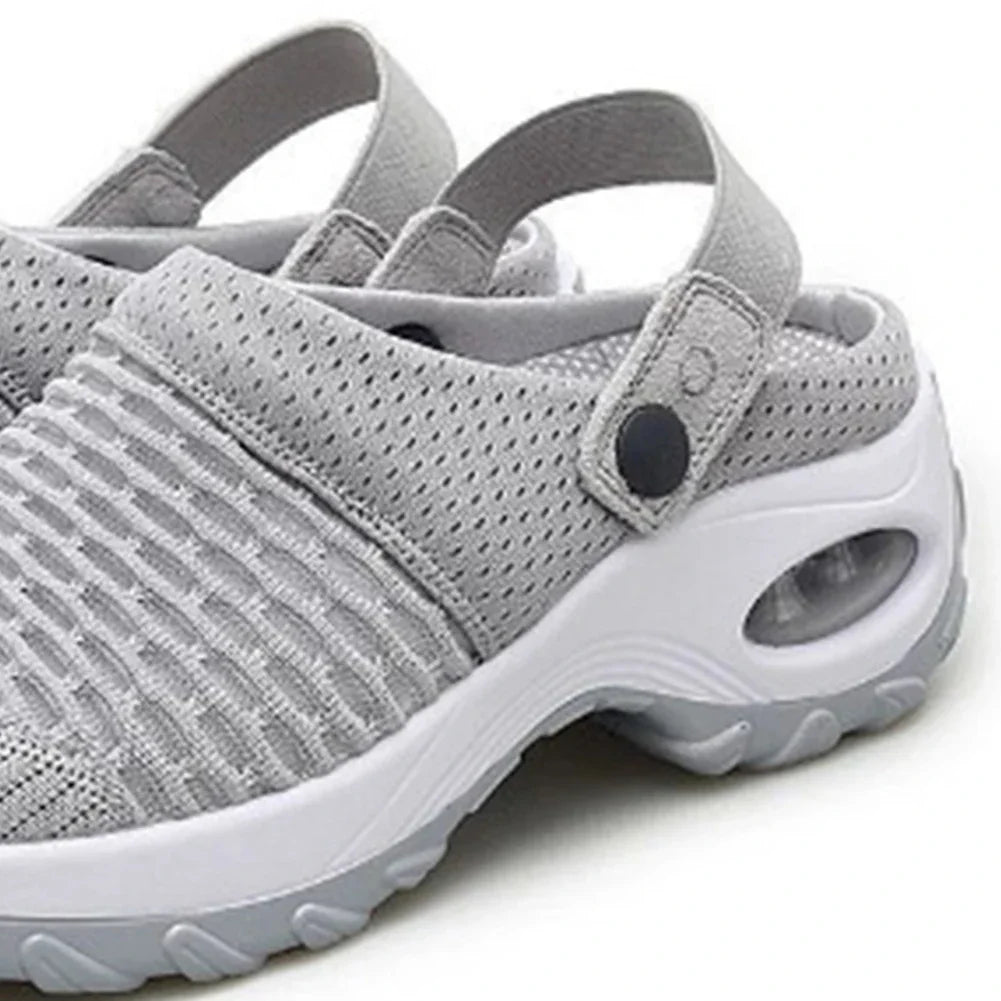 Mesh Orthopedic Clogs Arch Support Walking Shoes Breathable Outdoor Slippers for Women