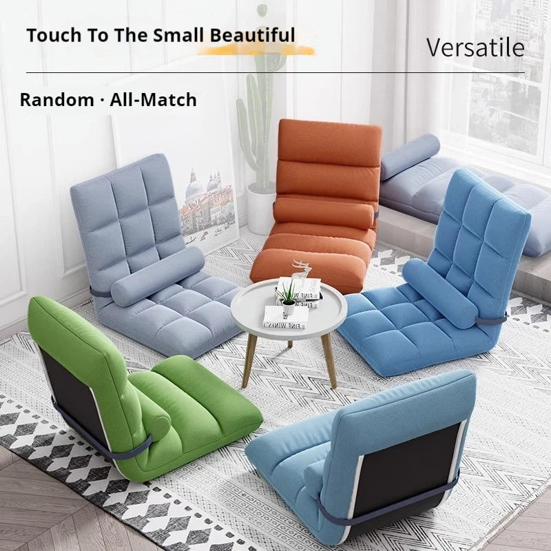 Lazy Person Sofa Single Bedroom Bay Window Tatami Folding Backrest In Bed Dormitory Sleepable And Reclining Small Sofa Cushion