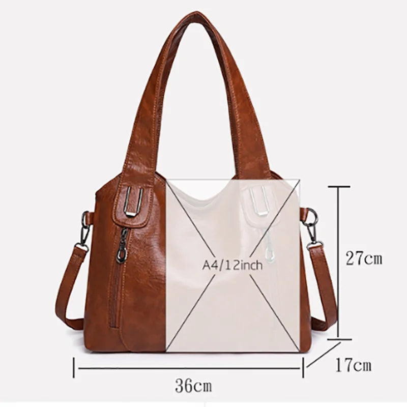Women's Bag  New Fashion Hundred With Large-Capacity Tote Casual Handheld Shoulder Satche Large Bag