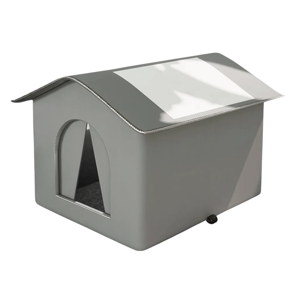 Pet Hideaway Waterproof Insulated Cat House Foldable Warm Feral Cat Shelter Enclosed Pet Condos for Cats Rabbits Dogs