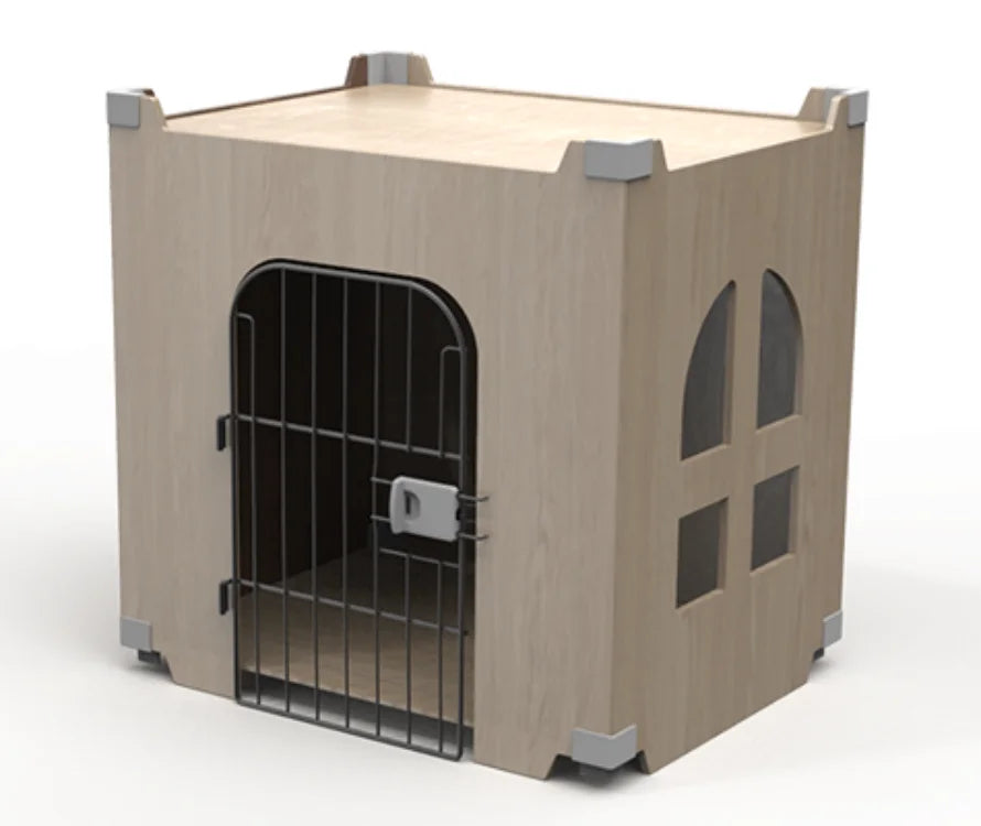 Indoor Modern Wooden Dogs House Pet Cage With Door For Sale